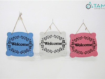Bảng welcome gỗ số 09