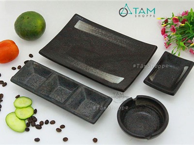 Dĩa gốm chén nước chấm gốm giả cổ cao cấp số 41