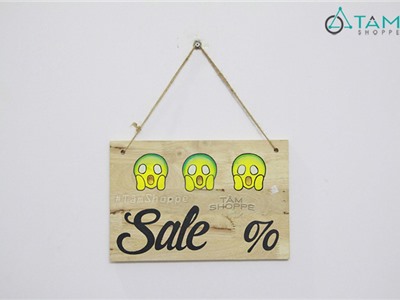 Bảng gỗ vẽ tay Sale off %