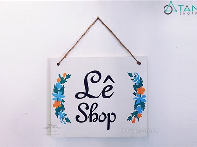 Bảng treo cửa LÊ SHOP