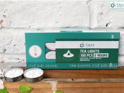 Nến Tealight cháy 2h không khói không mùi NEN-TEALIGHT-02