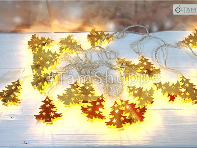 Dây đèn led trang trí cây thông ánh kim DDL-22