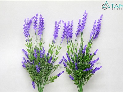 Cành hoa Lavender giả 2 tầng nhựa F-CHG-102