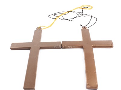 Cây thánh giá cỡ lớn đơn giản 24x14cm có dây đeo cổ