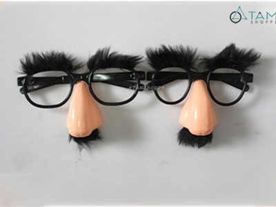 Mắt kính chú hề có râu mũi giả nghộ nghĩnh HLW-MK-01