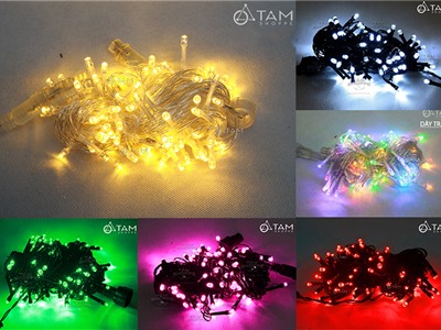 Dây đèn Led trang trí dây trơn cao cấp 10m 96 bóng