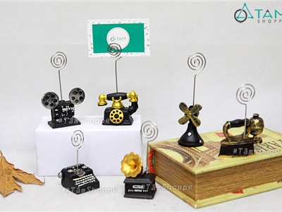 Kẹp giấy Note để bàn mô hình cổ điển Vintage nhỏ H-KG-05