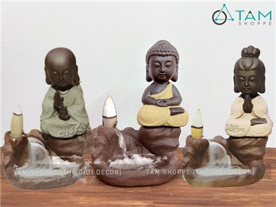 Thác khói trầm hương để bàn phật bên suối [Tặng 10 nụ trầm] TKTH-02