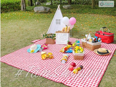 Thảm picnic dã ngoại vải chống thấm cao cấp 150x200cm