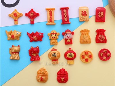 Nam châm hít tủ lạnh mô hình chủ đề trang trí tết HTL-09