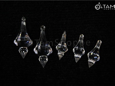 Phụ kiện trong suốt trang trí noel thạch nhũ kim cương X-PKTCT-68