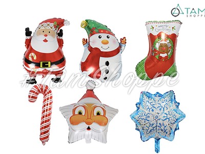 Bong bóng kiếng Noel 6 kiểu cao 40-60cm BBK-NOEL-04