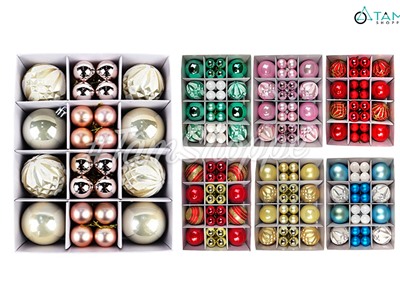  Hộp 40 trái châu Noel 3 kiểu ĐK3-6cm TRCH-X-27