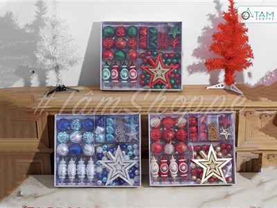 Hộp 73 phụ kiện treo Noel 8 món X-HPK-09