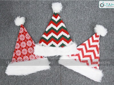 Nón Noel vải chỉ thêu họa tiết Vintage NON-X-02
