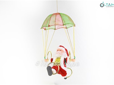 Ông già Noel điện tử lắc vòng nhảy dù có nhạc OGN-DT-01