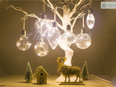 Phụ kiện treo trong suốt có đèn Led đom đóm nhiều kiểu L-PKT-01