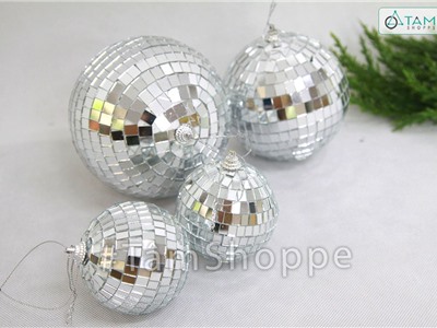 Trái châu kính lấp lánh trang trí noel X-TRCH-21