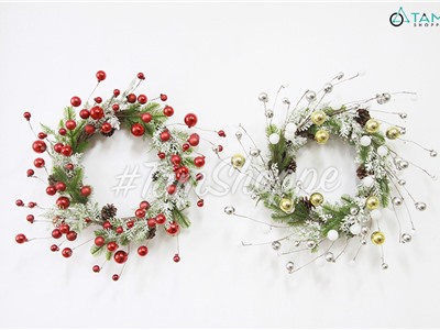 Vòng nguyệt quế Noel ngân hà Galaxy ĐK60cm VNGQ-X-37