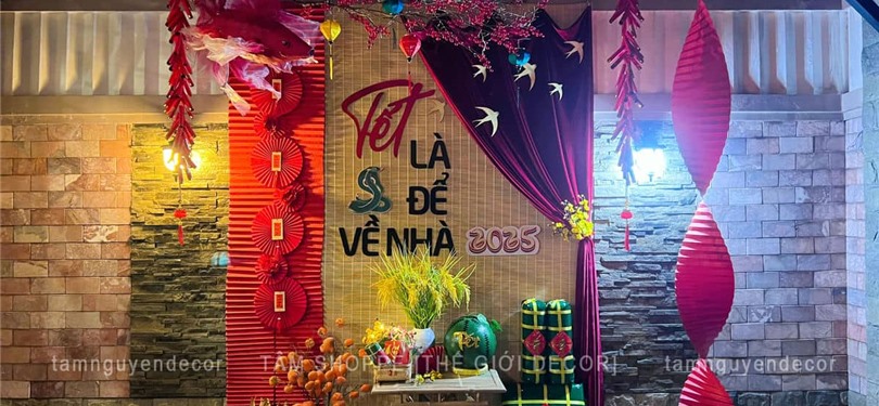 BACKDROP "TẾT LÀ ĐỂ VỀ NHÀ"