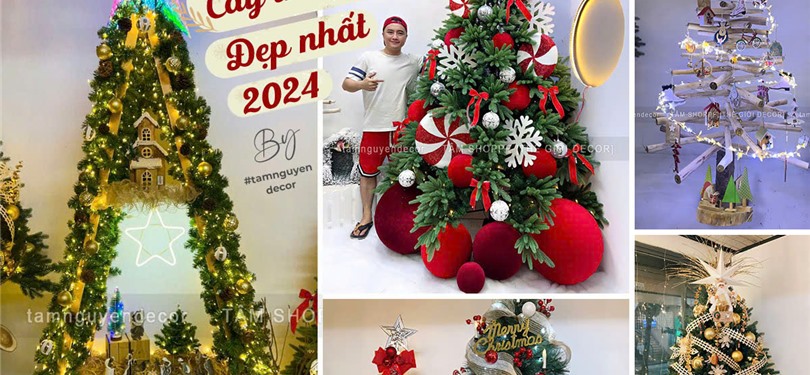 MẪU CÂY THÔNG NOEL TRANG TRÍ ĐẸP THỰC HIỆN BỞI TÂM NGUYỄN DECOR
