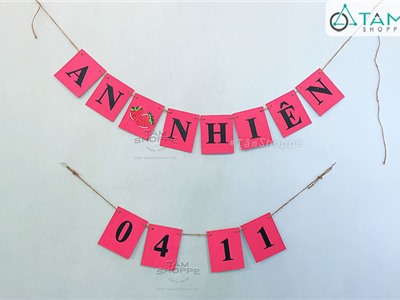 Dây chữ gỗ theo yêu cầu: AN NHIÊN