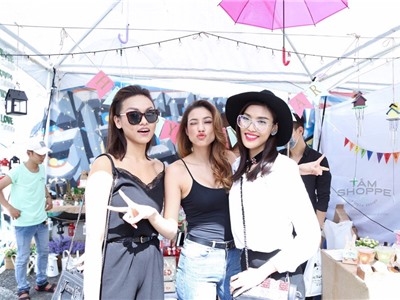 Dàn sao Việt đại náo gian hàng Tâm Shoppe tại hội chợ