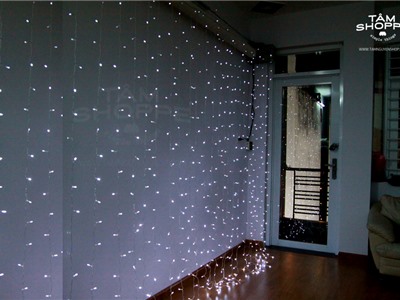 Đèn rèm ban công 600 Led trắng tuyết
