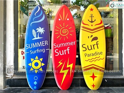 Ván lướt sóng trang trí chủ đề Surf Paradise cao 150cm VLS-02