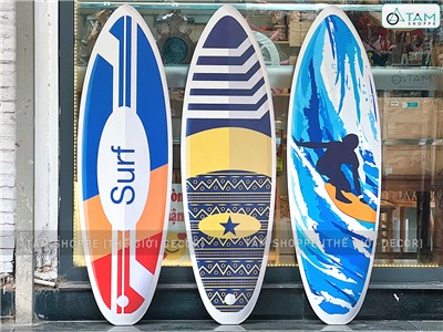 Ván lướt sóng trang trí chủ đề Sóng biển cao 150cm [In sắc nét - Được chọn kiểu] VLS-04