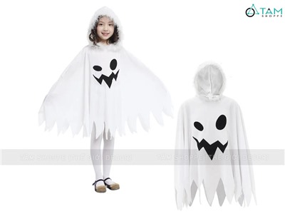 Bộ đồ hóa trang áo choàng cánh dơi con ma trắng BOHOATRANG-05