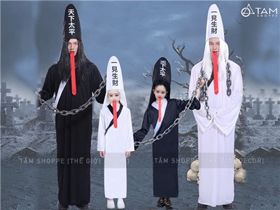  Bộ đồ hóa trang Hắc Bạch Vô Thường trẻ em - người lớn BOHOATRANG-09