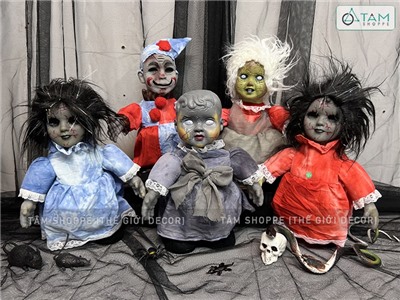 Búp bê Halloween điện tử biết đi biết nói (tặng Pin) HLW-MAQUY-06