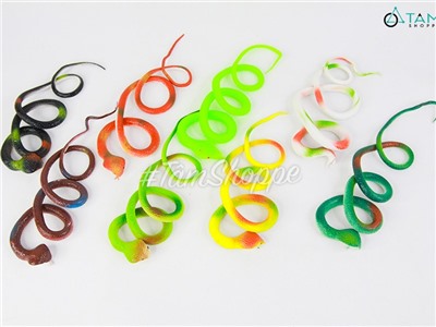 Con rắn hổ mang cao su dẻo 70cm nhiều màu TCV-RAN-02