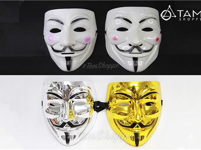 Mặt nạ Hacker nhựa nhiều màu HLW-MN-28