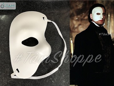 Mặt nạ nửa mặt trắng The Phantom HLW-MN-86