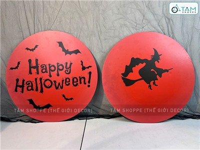 Mặt trăng Halloween tròn Formex 5ly ĐK60cm (tặng móc treo) FORM-HLW-01