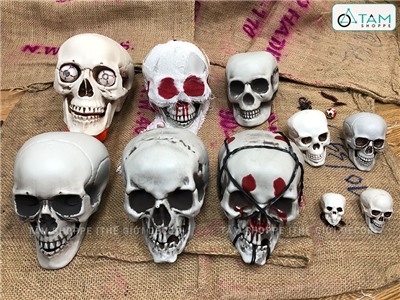 Mô hình đầu lâu hộp sọ trang trí nhiều cỡ XUONG-DAULAU-01