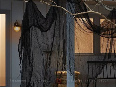 Vải gạc đen trơn khổ 80cm (bán theo 1 mét tới) PK-VAI-07