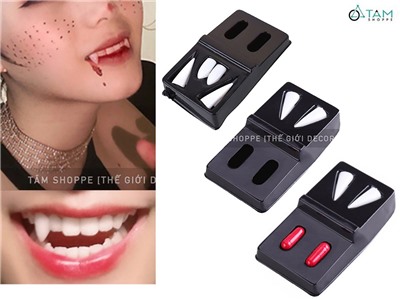 Bộ răng nanh ma cà rồng nhựa