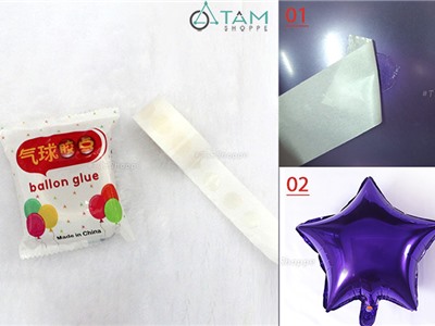 Cuộn keo chấm tròn dính bóng lên tường 2m PA-PKTTB-03