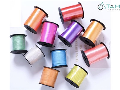 Cuộn dây ruy băng trang trí bằng nhựa bản 0.5cm nhiều màu PA-RB-02
