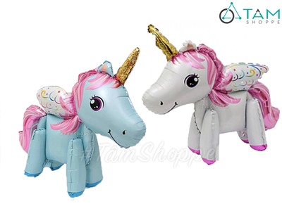  Bong bóng kiếng ngựa Pony 4D tự đứng được 85cm BBK-NGUA-02