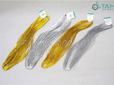 Dây chỉ kim tuyến vàng bạc bó dài 100m