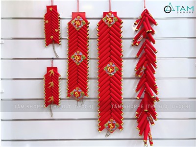 Dây pháo giấy treo Tết nhiều kiểu [Hàng đẹp + đủ cỡ] DAYPHAO-01