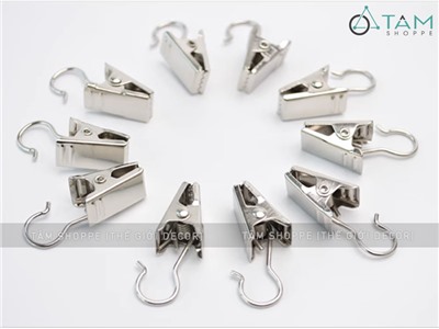 Set 05 kẹp móc sắt treo tranh vải rèm cửa tiện lợi DDTI-KEP-01