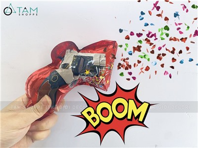 Súng bắn pháo giấy kim tuyến cho bữa tiệc [phụt mạnh - dùng 1 lần] SUNG-01