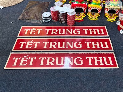 Banner chữ Tết Trung Thu 20x120cm Formex 5ly (tặng băng keo 2 mặt) TRANH-FORM-02