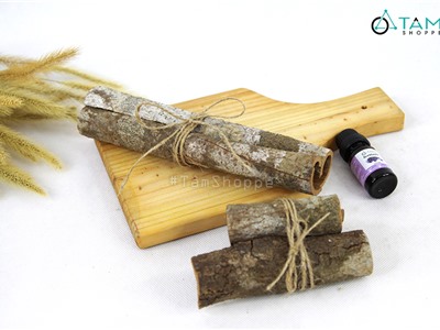 Vỏ quế khô thơm tự nhiên thắt nơ dây thừng xinh xắn 100gr PKCA-01