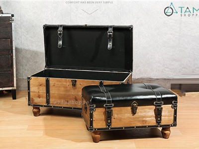 Rương gỗ cổ điển dạng ghế sofa Vintage RG-01